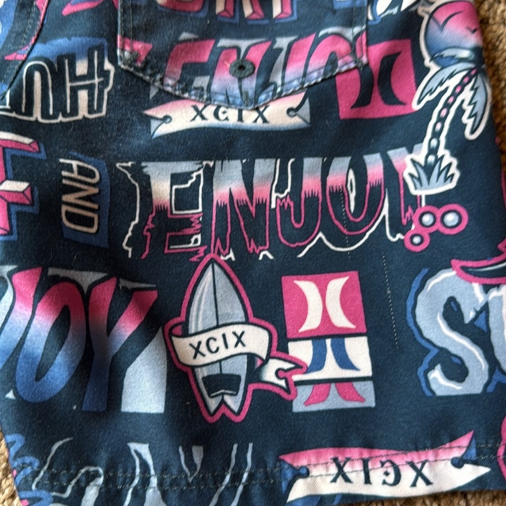 Hurley | Multicolor Graphic Board Shorts with Mesh - Picture 9 of 10